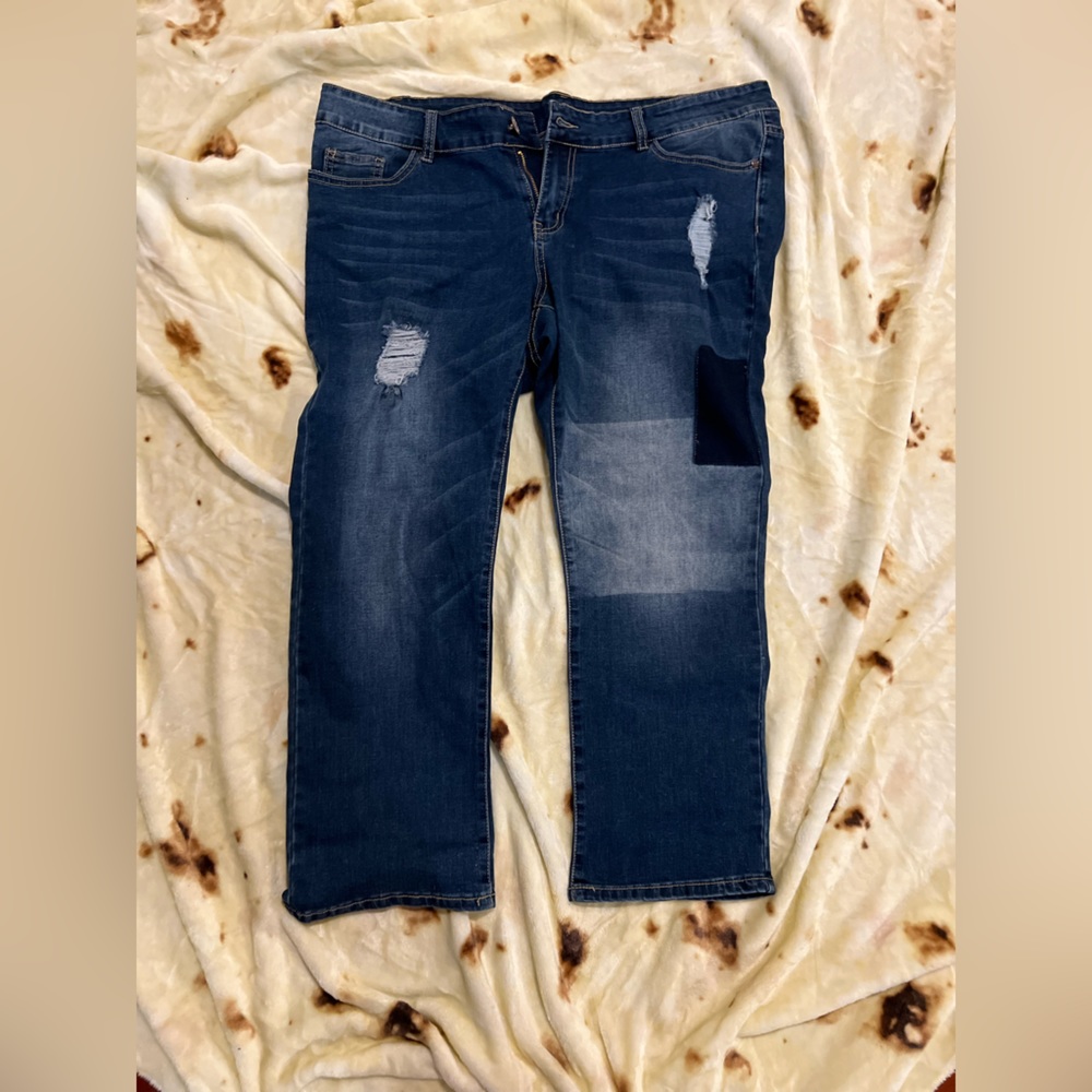 Poppy by Firmiana patchwork jeans size 16w